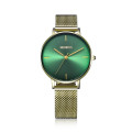 Oem classic brand watch japan movement custom lady fashion mesh strap watch wristwatch women